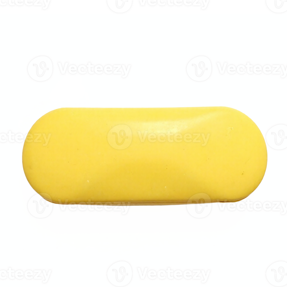 Yellow Capsule Pill Medicine Isolated on Transparent Background with Clipping Path png