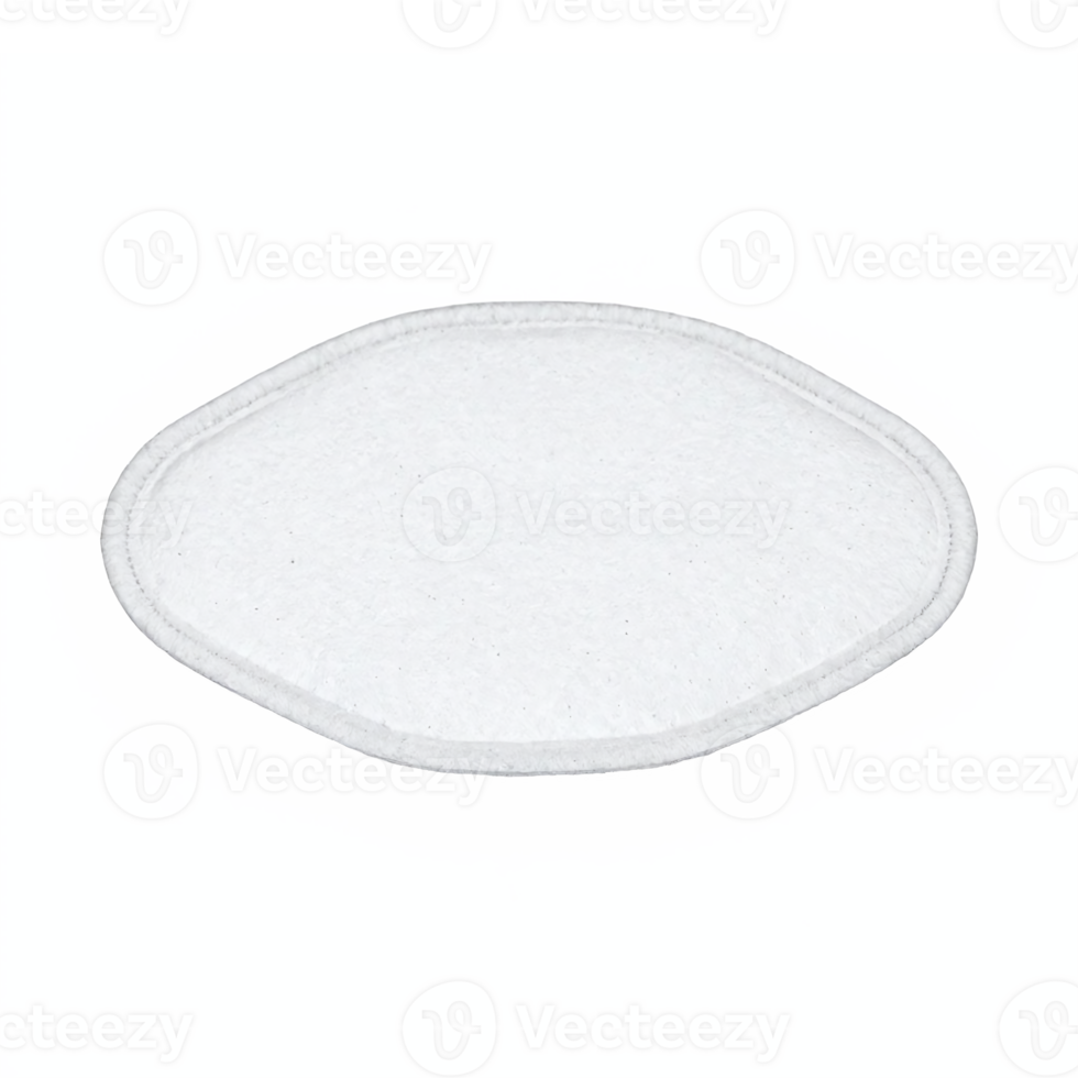 White Respirator Filter Mask Replacement Cartridge with Transparent Background Clipping Path png