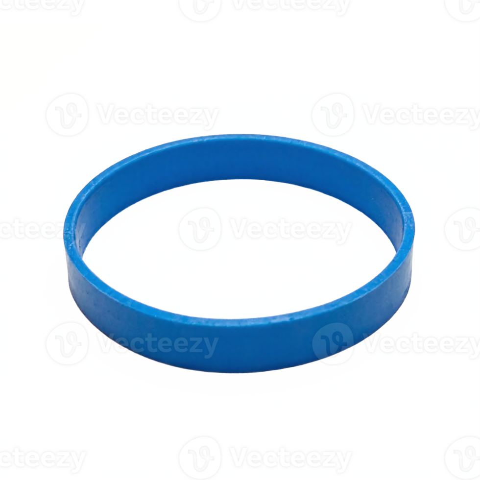 Blue Plastic Circular Ring Transparent Isolated Clipping Path No Background png