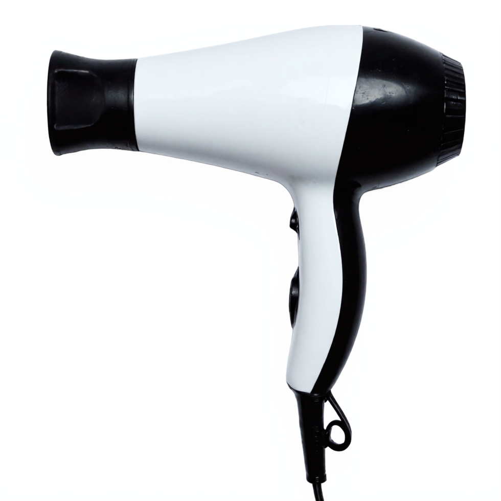 Hair Dryer Electric Blow Dryer for Salon or Home Use with Transparent Clipping Path Background png