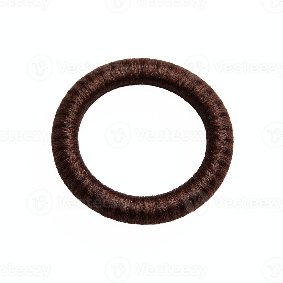Brown Hair Bun Maker Donut Shaped Clip In Styling Tool Transparent Background png