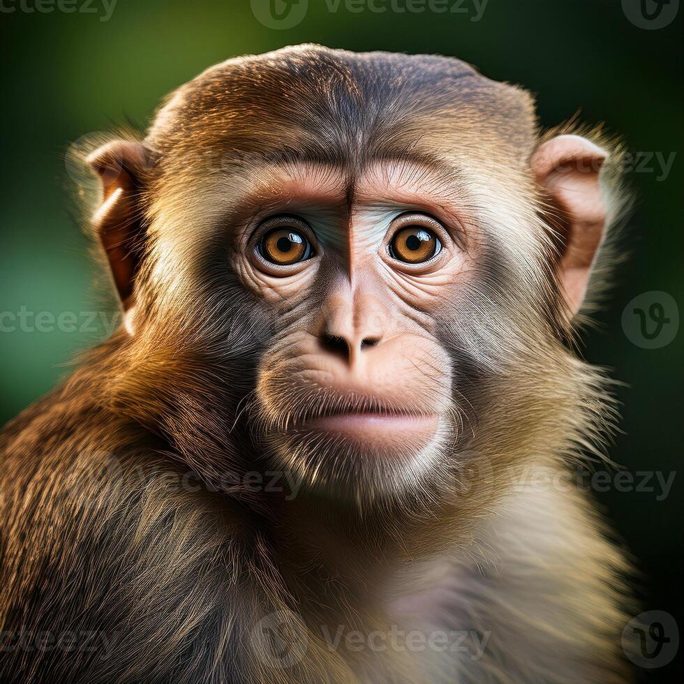 Image of Monkey Animal in Close Up photo