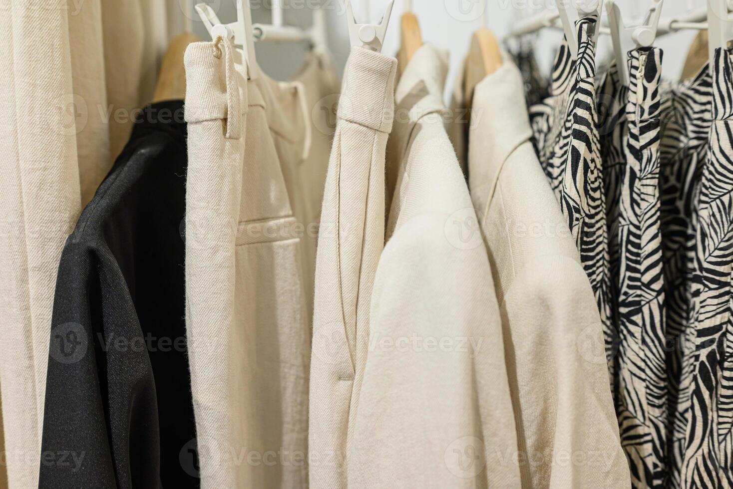 wardrobe refresh with contemporary clothing photo