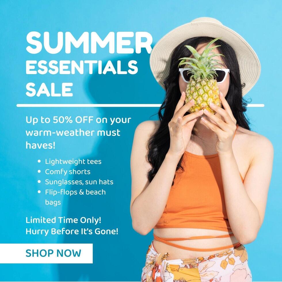 SUMMER ESSENTIALS SALE template