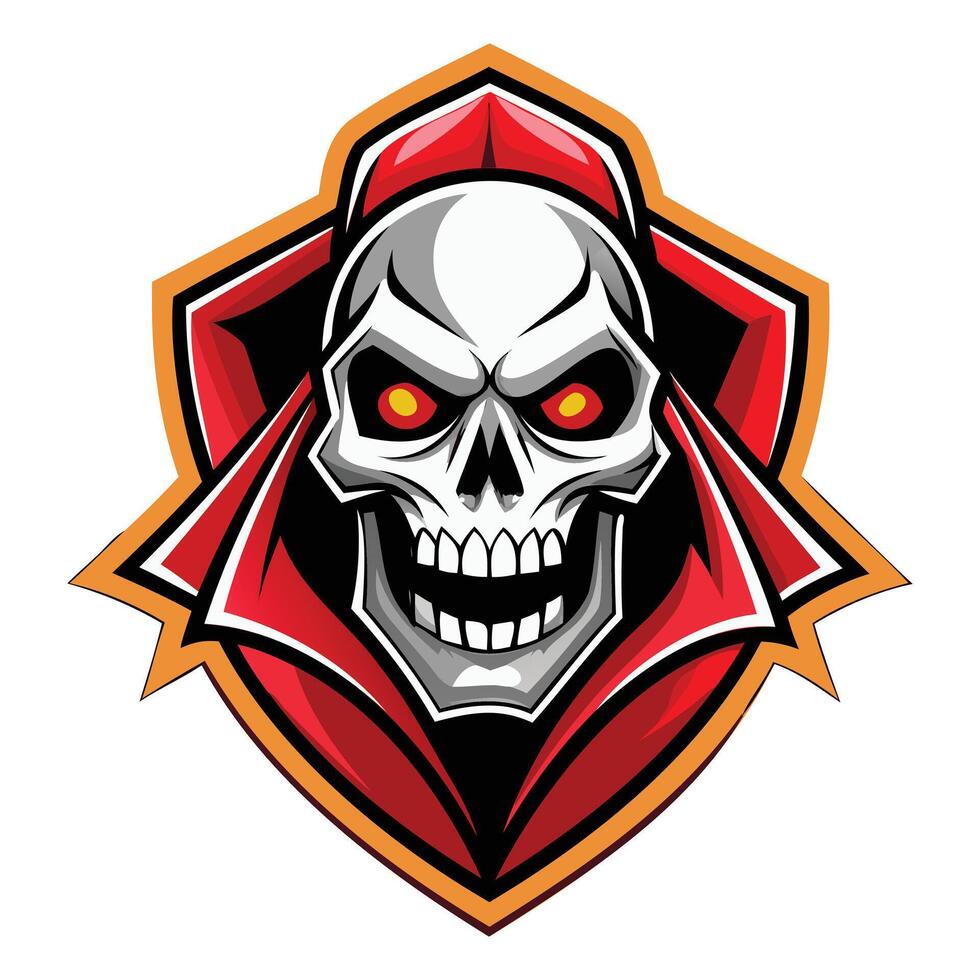Bold Skull Sport Team Logos vector