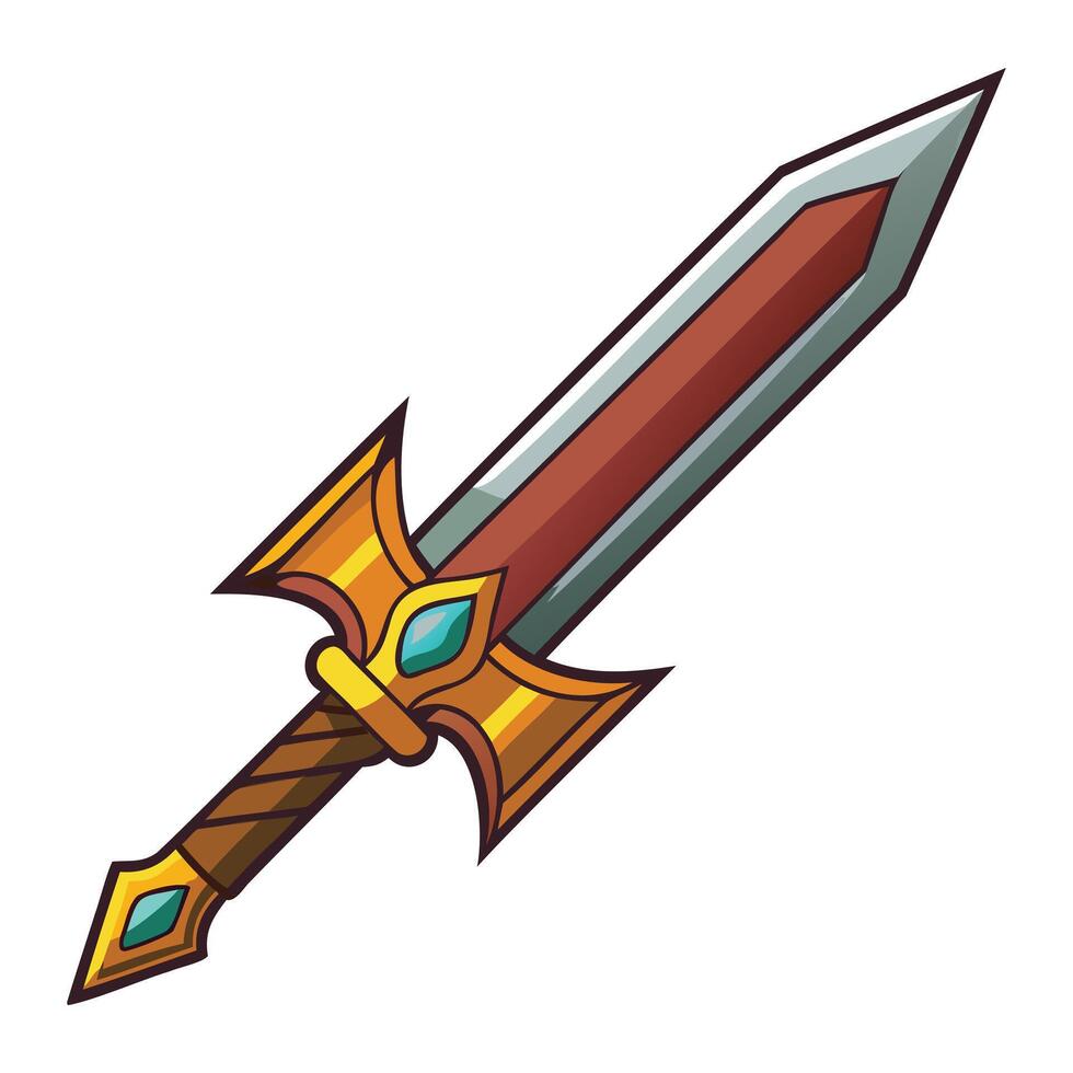 Heroic Sword Icon Illustrations vector