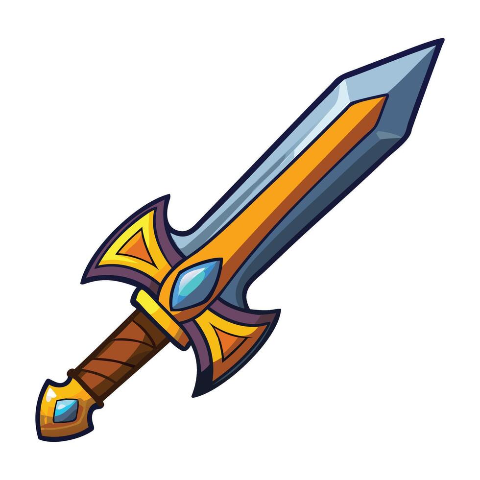 Mythical Sword Art vector