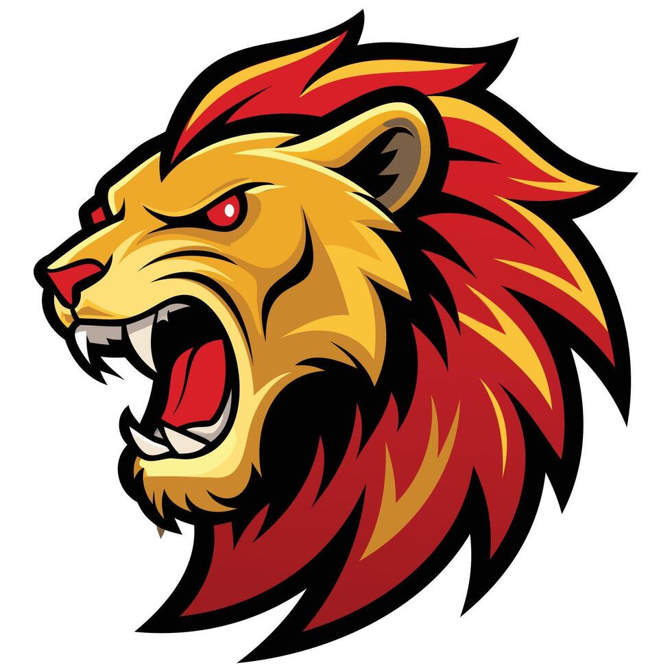 Untamed Lion Force vector
