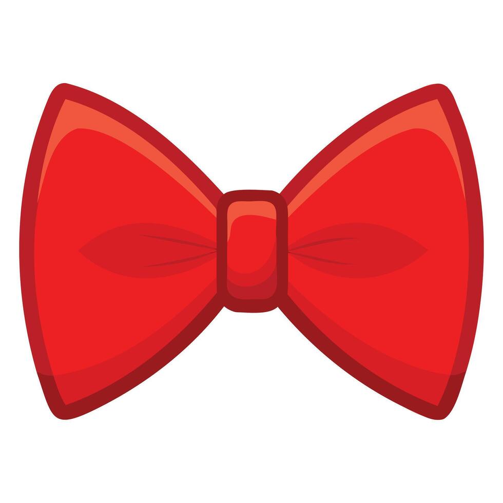 Classic Red Bowtie Graphics vector