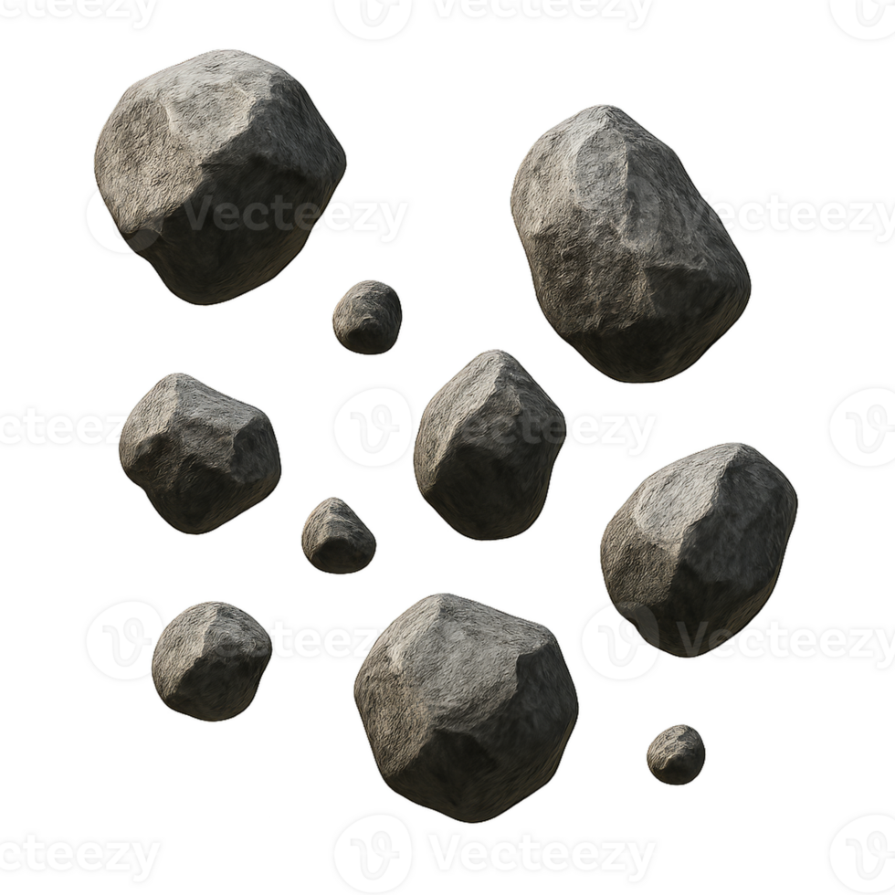 Floating Rocks in Natural Formation png