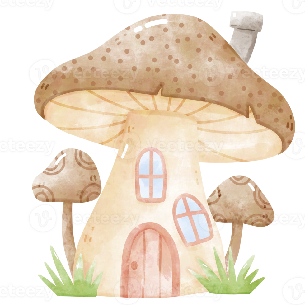 Little Mushroom House with Tiny mushroom png