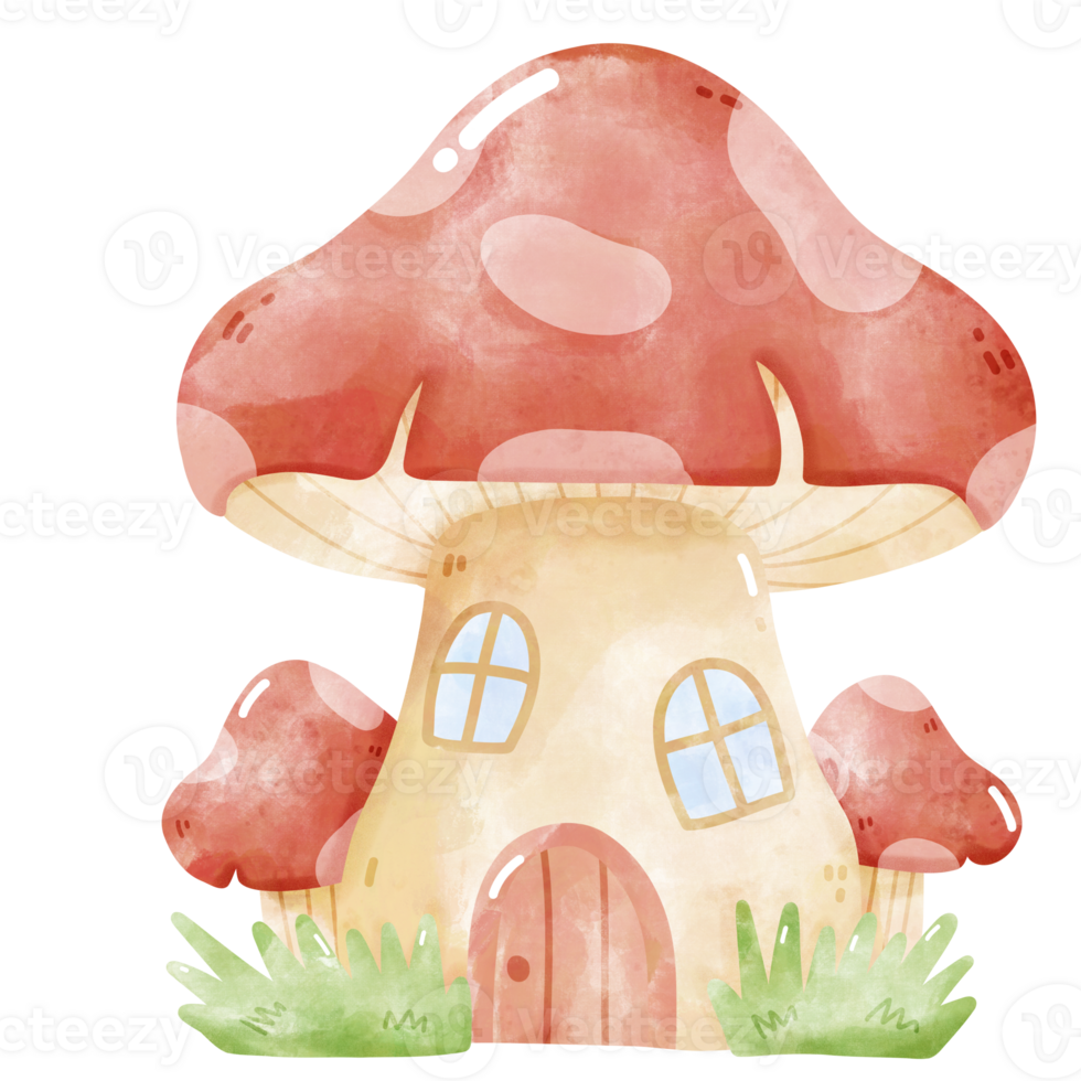 Sweet Watercolor Mushroom home png