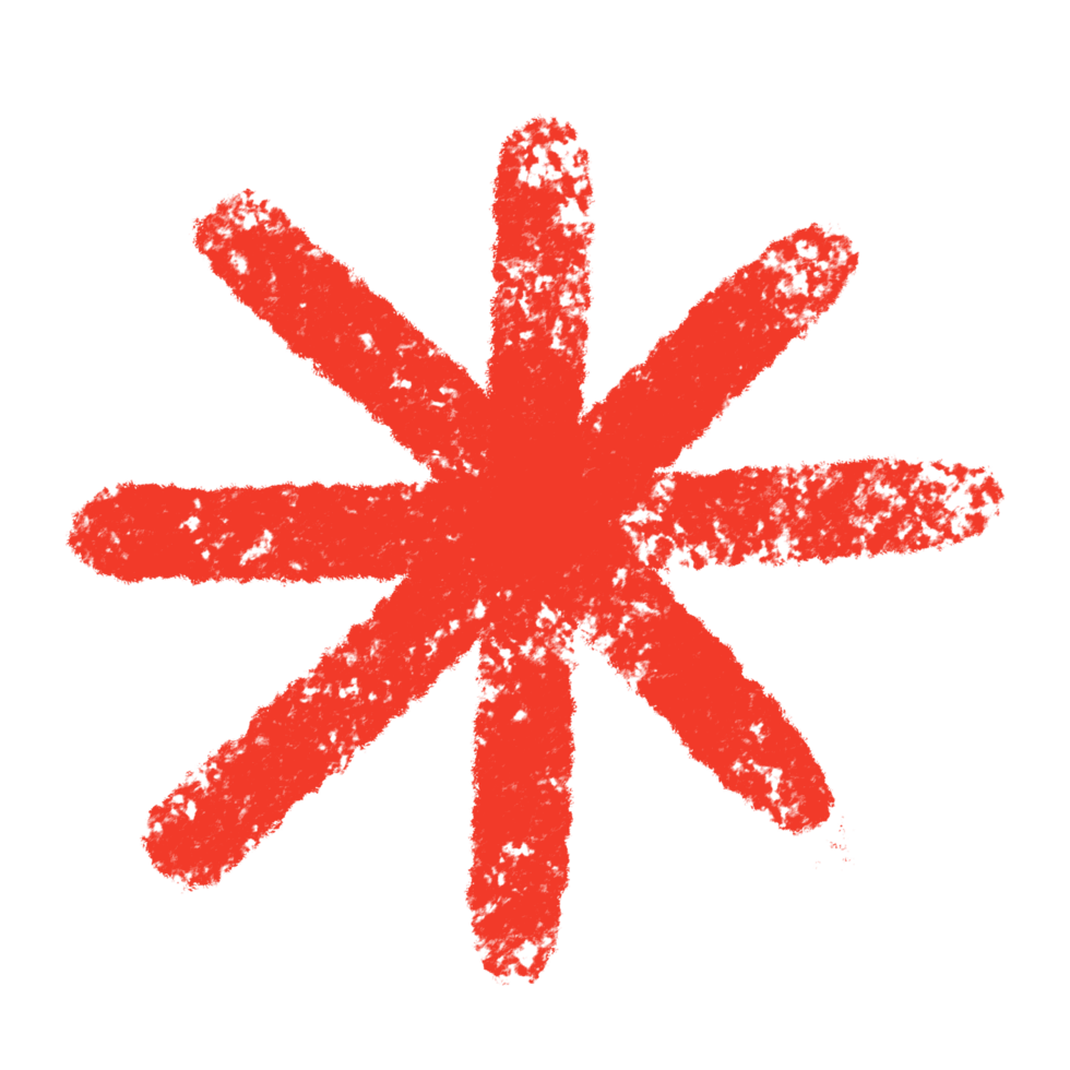 red star snowflake shape illustration png