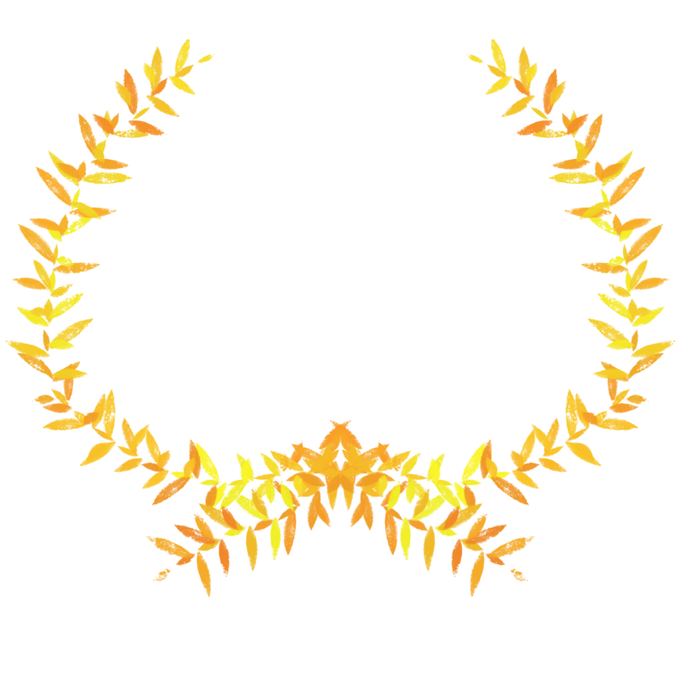 laurel wreath golden leaf png