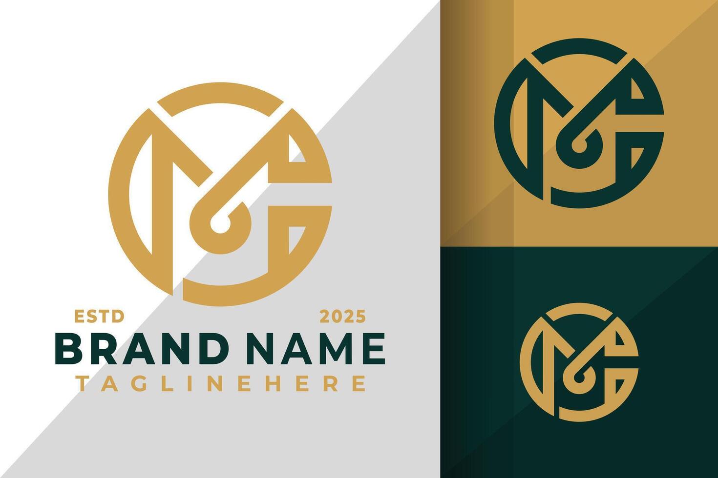Initial Letter Cm or Mc Monogram Logo Icon Design Illustration vector