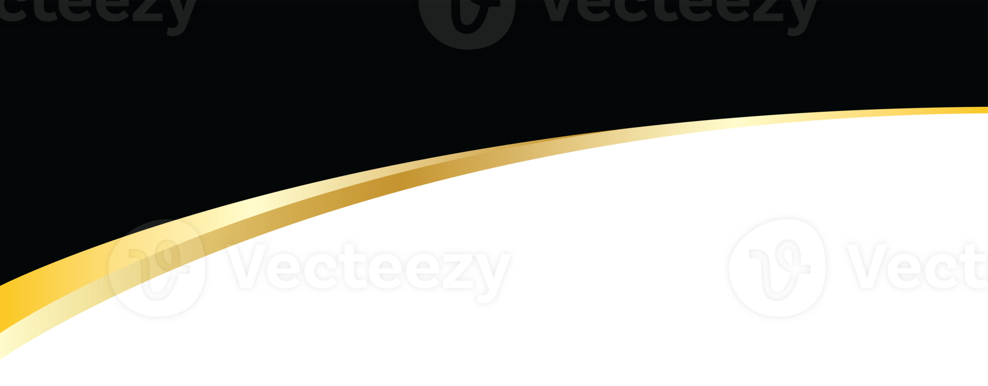 Black with Gold Header Cover transparent background png