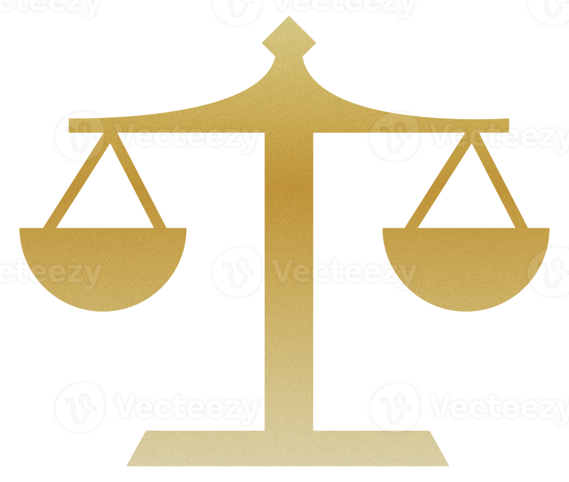 Golden Scale of Justics Graphic Icon Design png