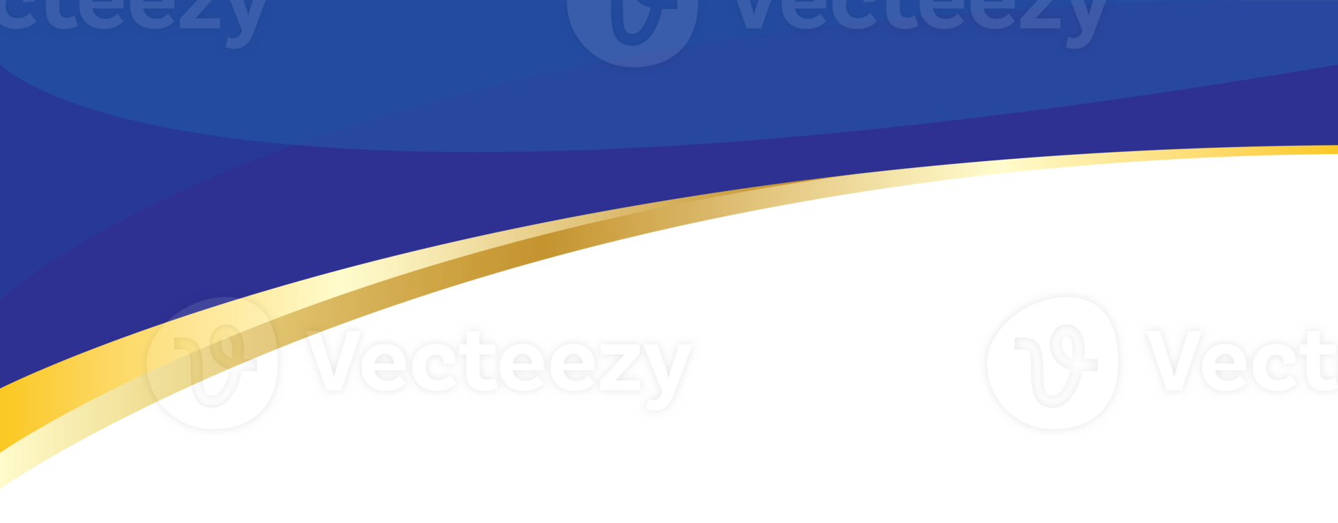 Abstract Blue and Gold Gradient Header Cover Background png