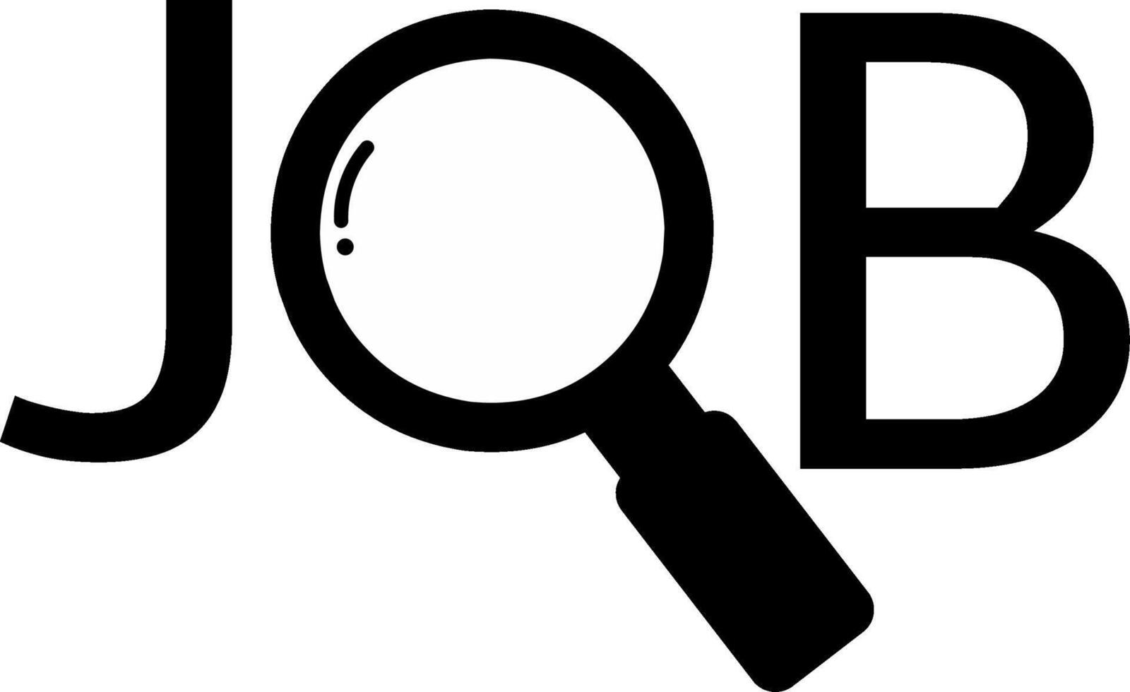 search, find for job simple icon. suitable for job vacancy provider websites. vector