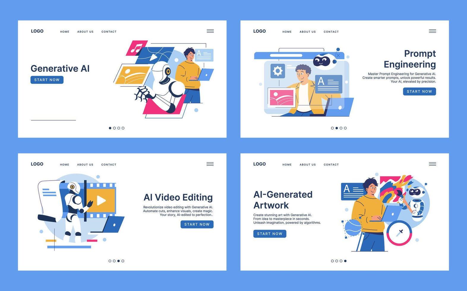 AI services for video editing and artwork vector