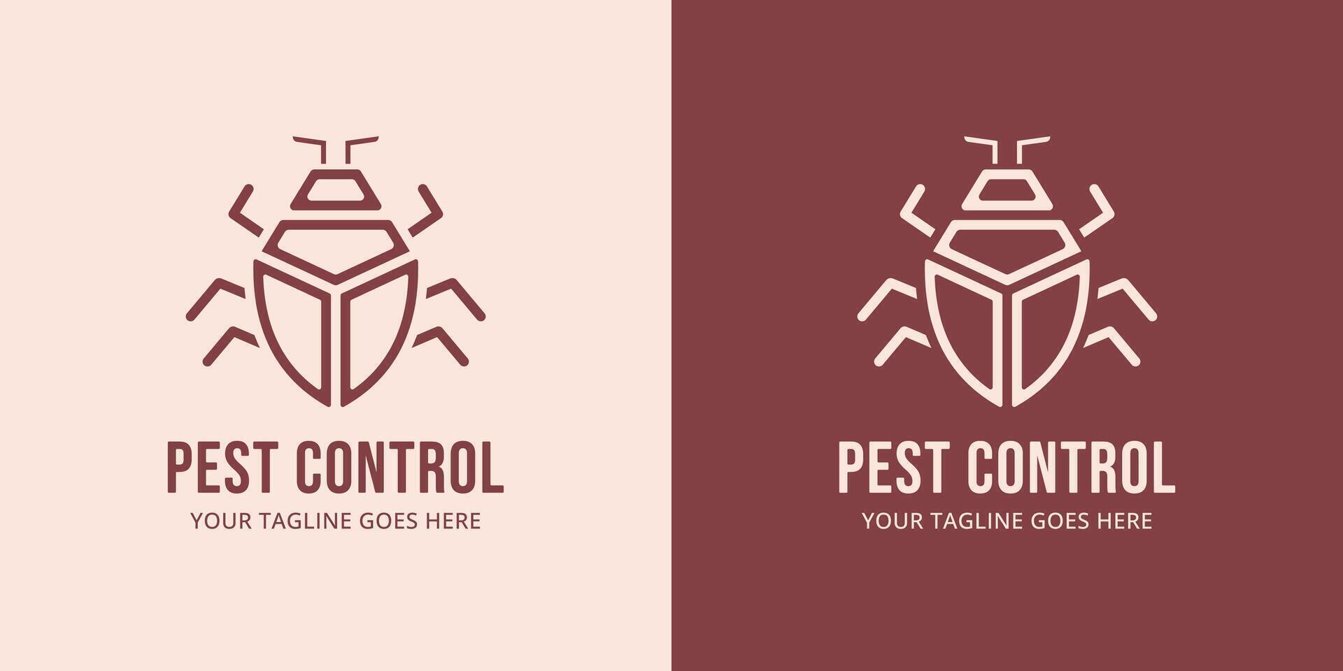 Logo template for pest control company vector