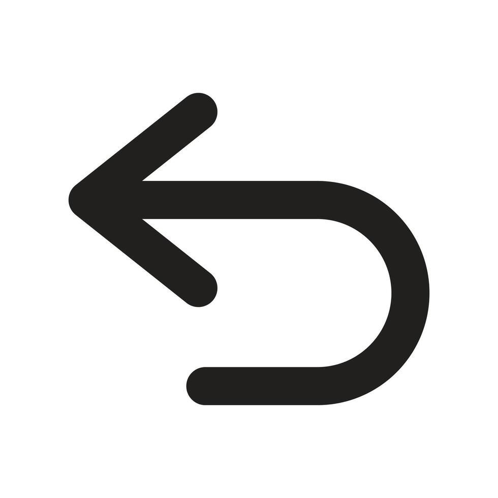 Back Navigation Lineart Icon vector