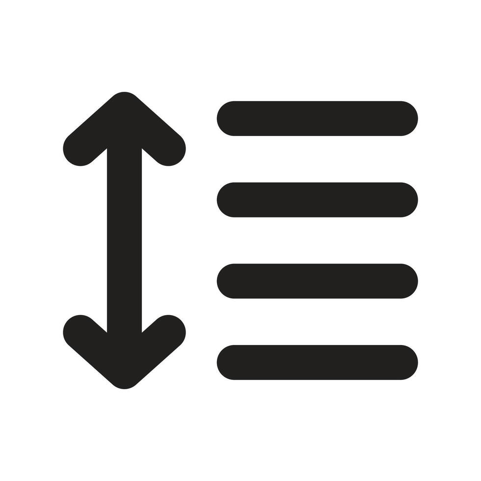 Lineart Icon expand. Typographic and Paragraph Tools for UI, Apps, and Web Design. vector
