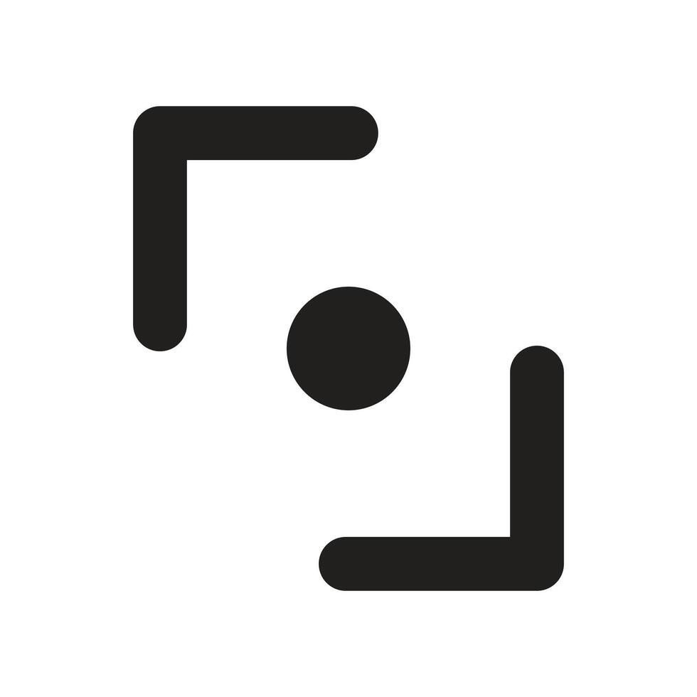 Move Diagonal Left Navigation Lineart Icon vector