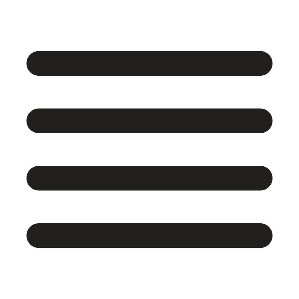 Lineart Icon justify alignment. Typographic and Paragraph Tools for UI, Apps, and Web Design. vector