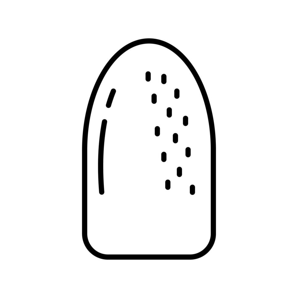 Lineart Icon glitter nails for salon branding vector