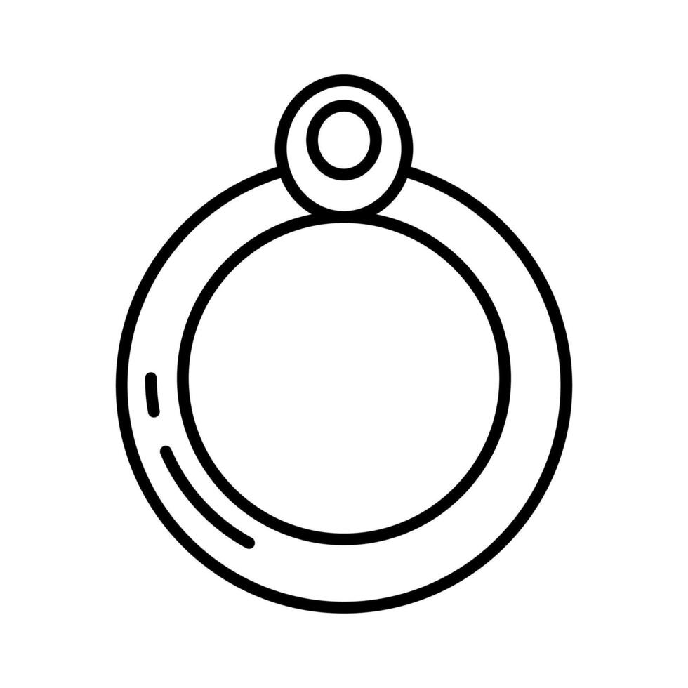 Lineart Icon ring for festive cards invitations and social media vector