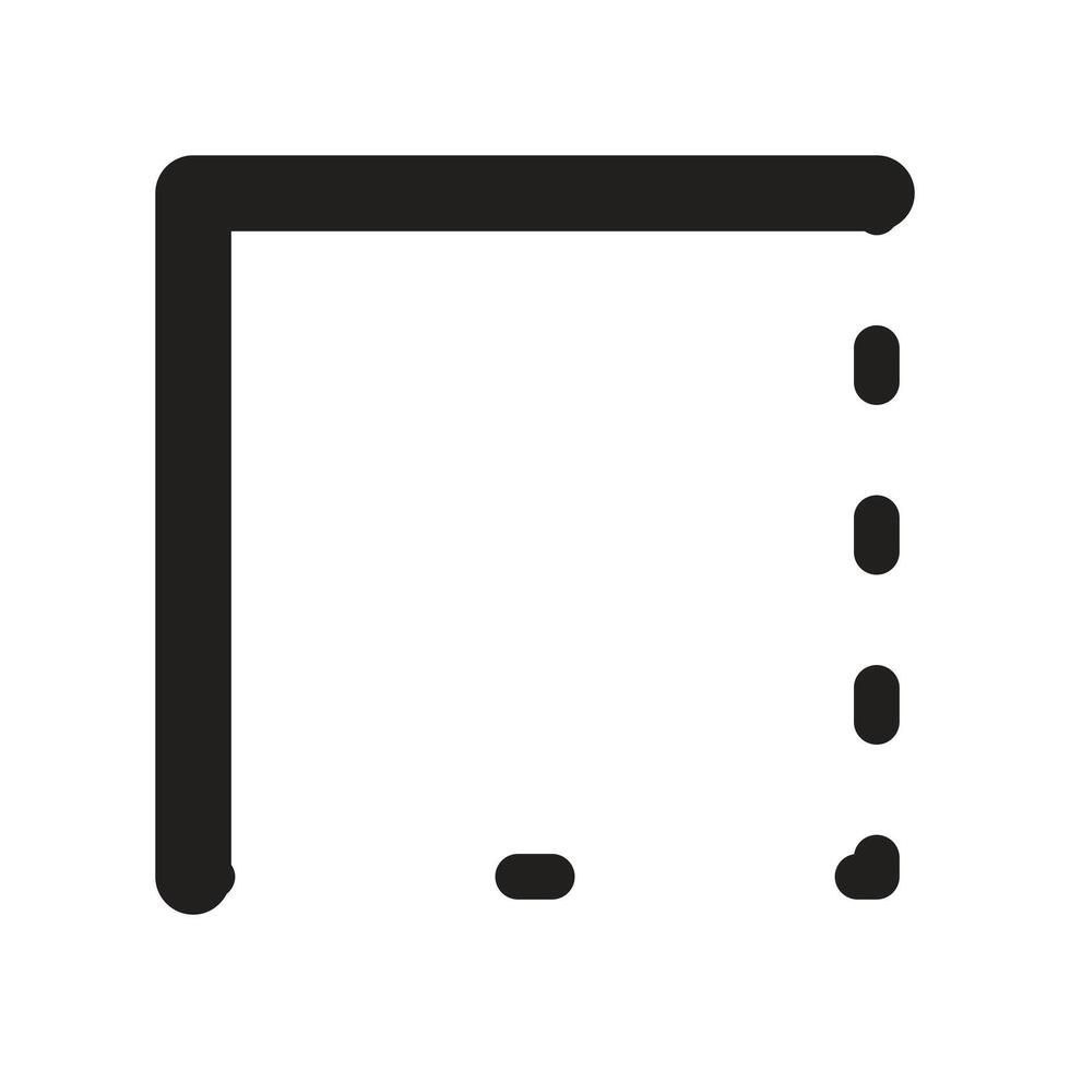 Lineart Icon border style. Typographic and Paragraph Tools for UI, Apps, and Web Design. vector