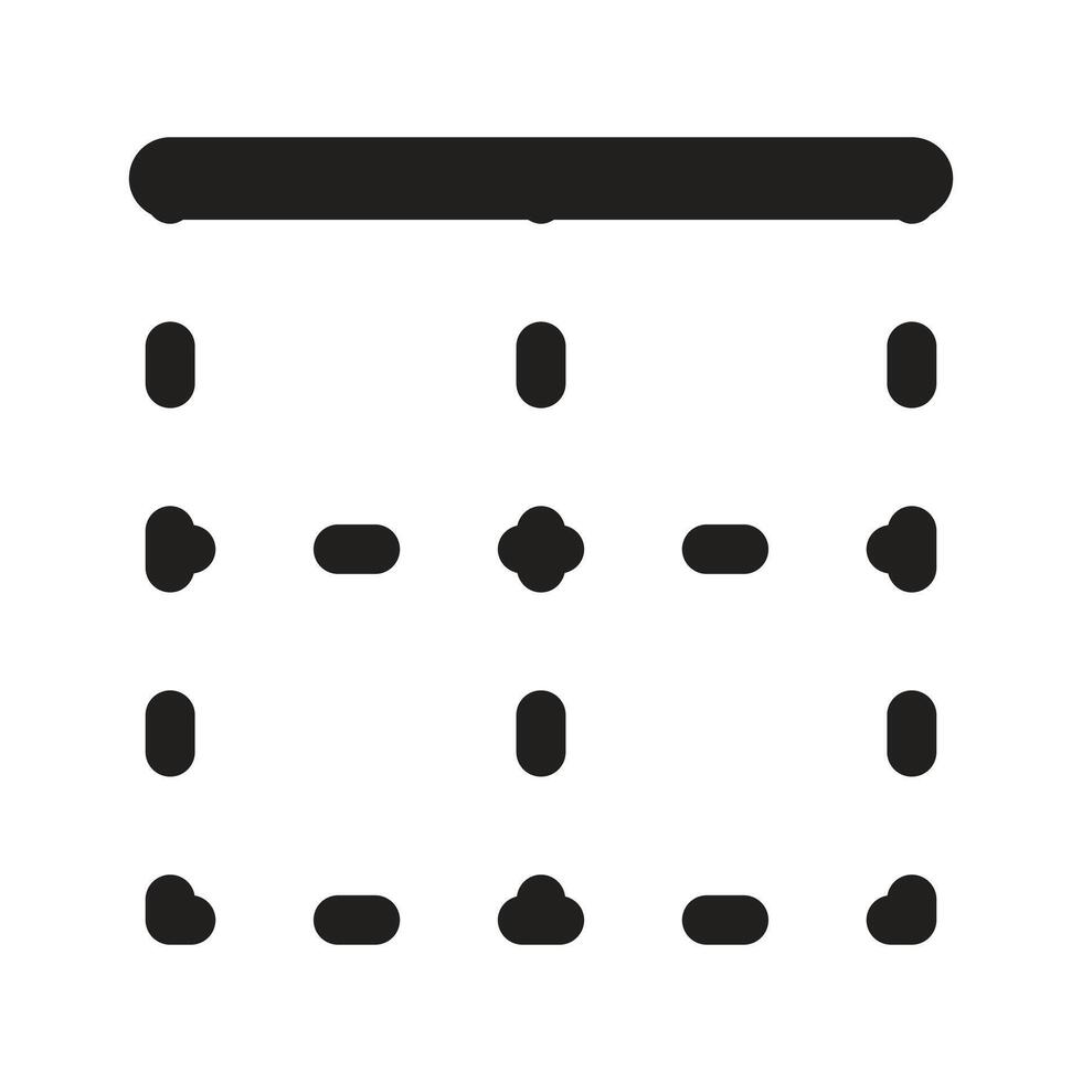 Lineart Icon top border. Typographic and Paragraph Tools for UI, Apps, and Web Design. vector