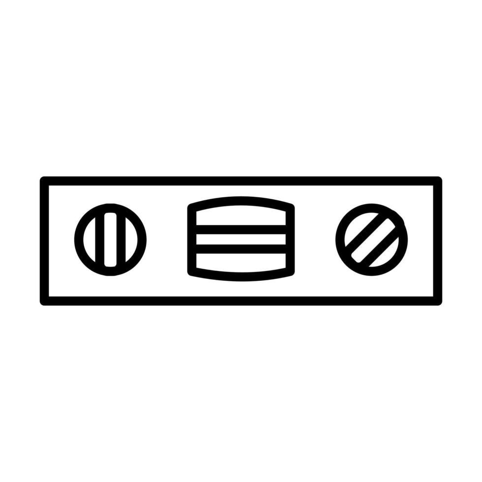 Lineart Icon level tool for property management and housing service branding vector