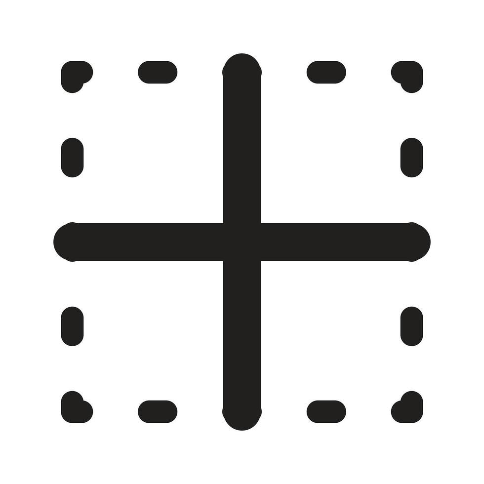 Lineart Icon inside border. Typographic and Paragraph Tools for UI, Apps, and Web Design. vector