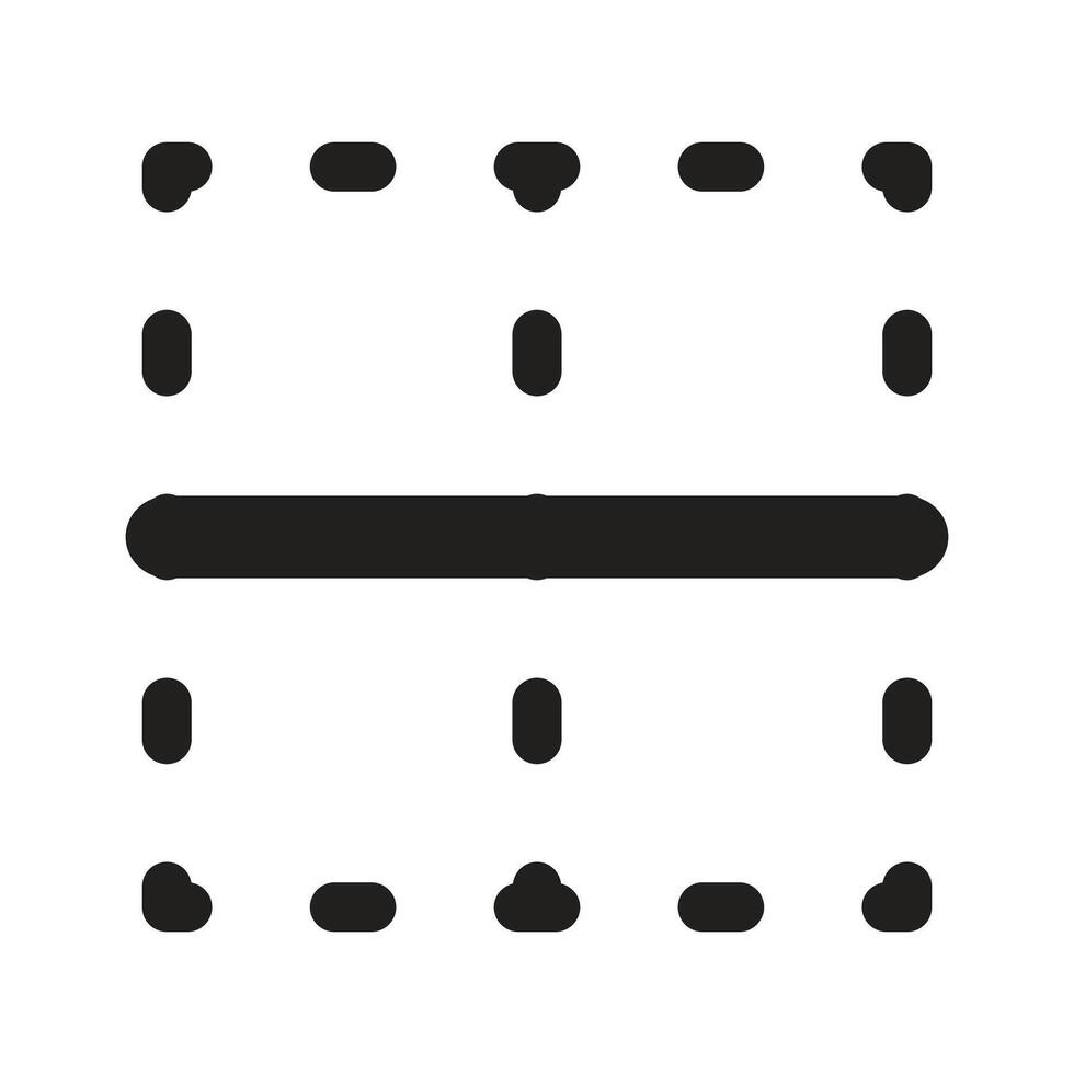 Lineart Icon horizontal border. Typographic and Paragraph Tools for UI, Apps, and Web Design. vector