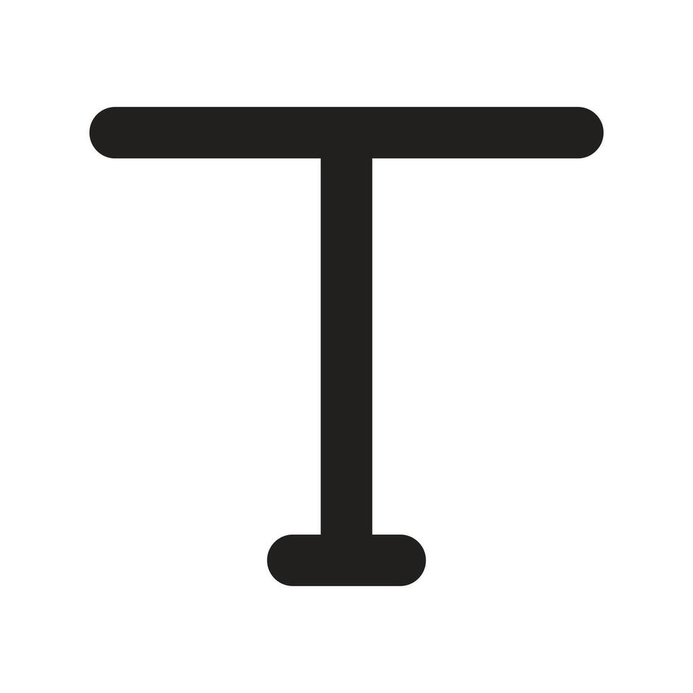 Lineart Icon text. Typographic and Paragraph Tools for UI, Apps, and Web Design. vector