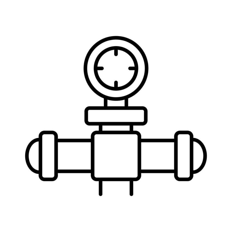 Valve Lineart Icon for eco-friendly projects and web design elements vector