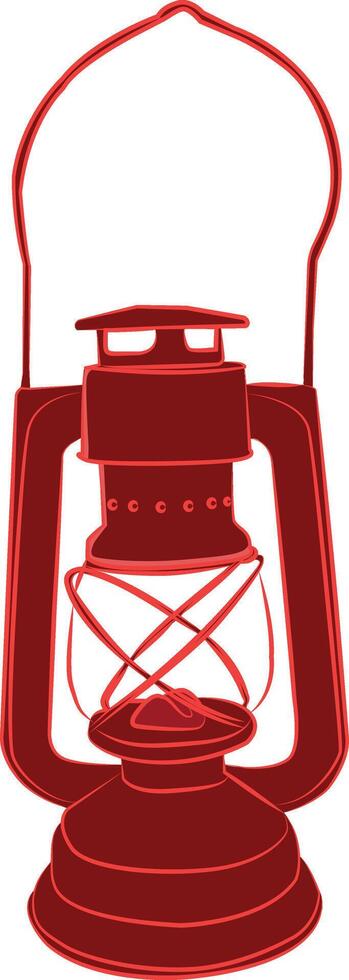 Retro camping lantern, Classic Camping Lantern vector