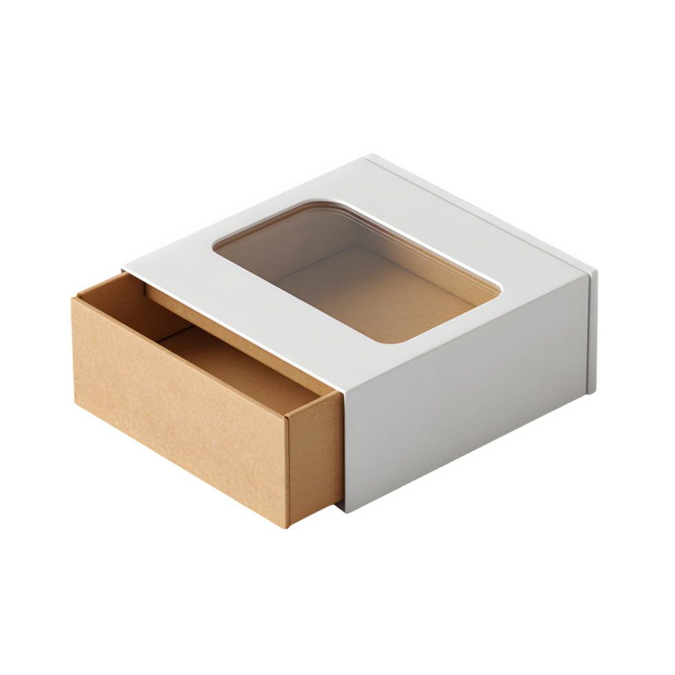 A white box with a window on the top png