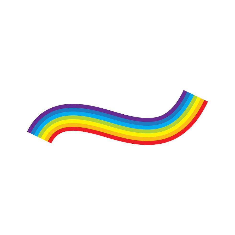 rainbow logo icon template vector