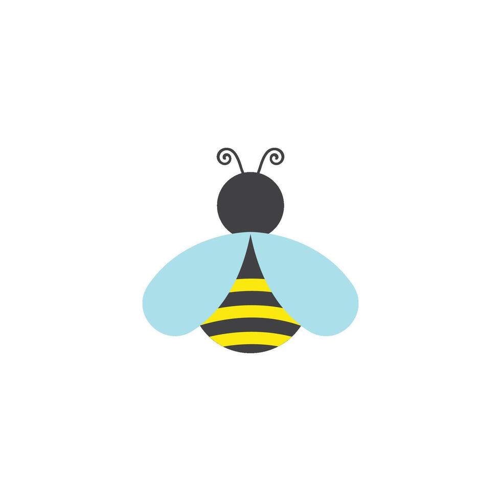 honey Bee Logo Template icon. vector