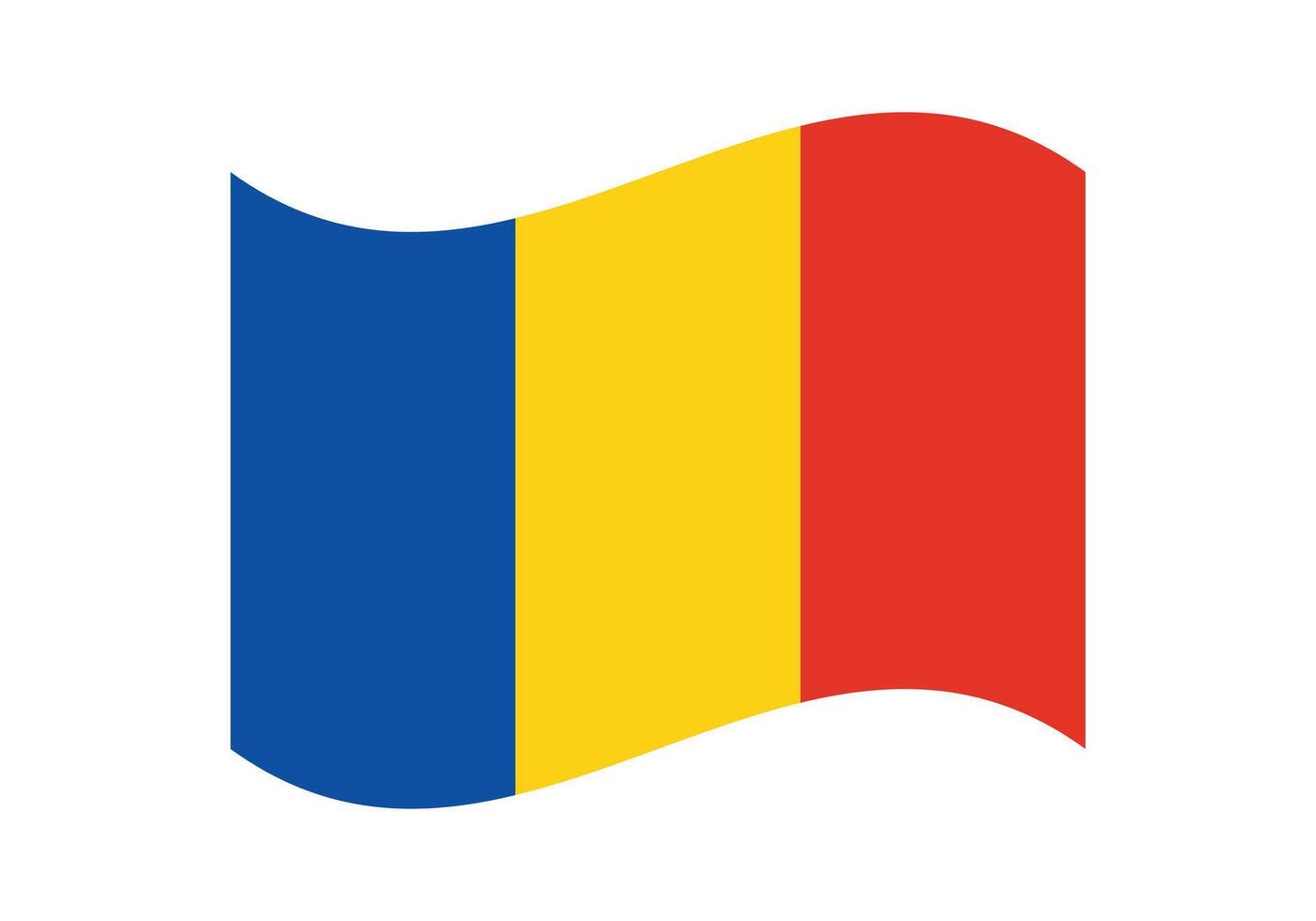 The flag of romania vector