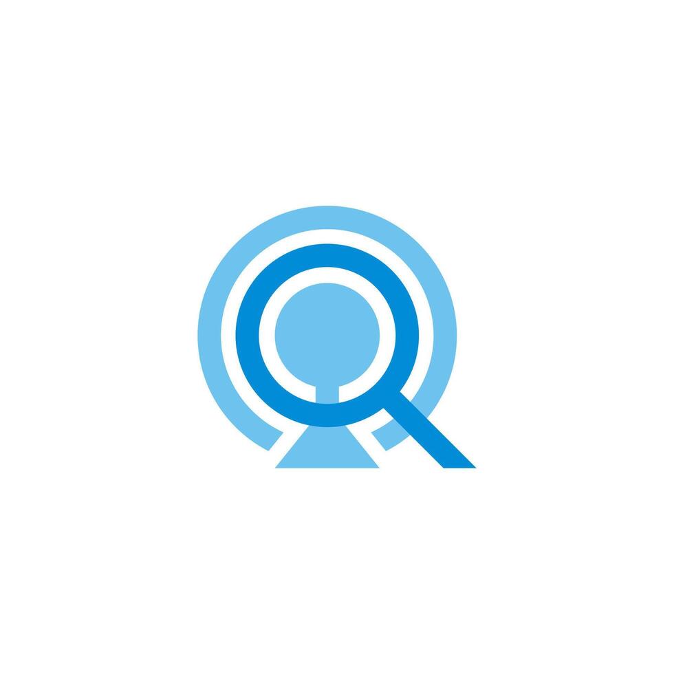 signal magnifying glass search symbol vector