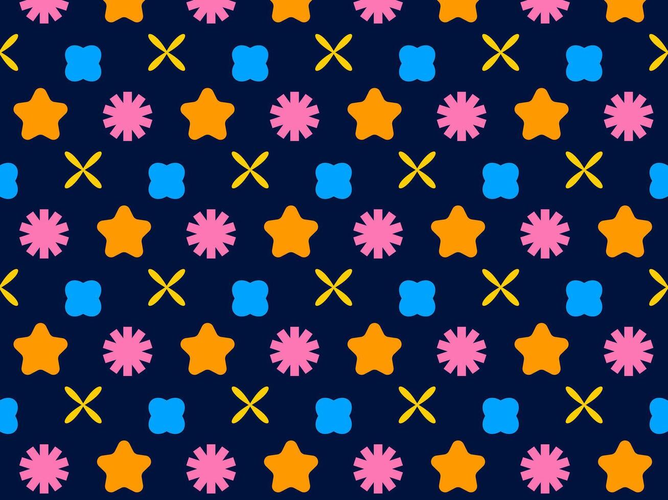 Colorful geometric pattern with shapes vector