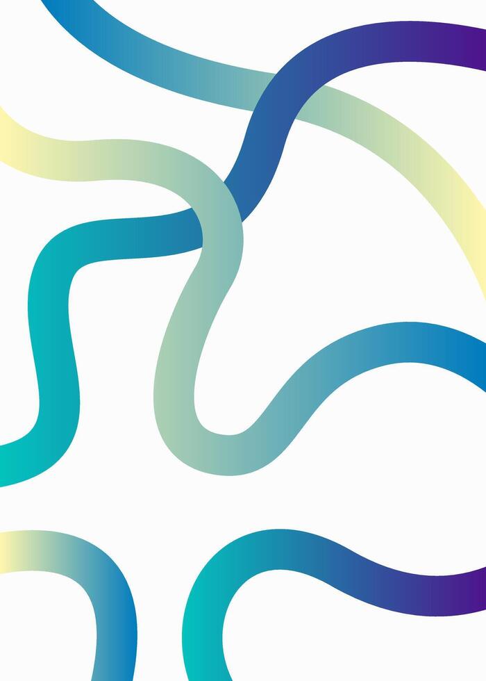 Modern abstract background with blue and green gradient lines vector