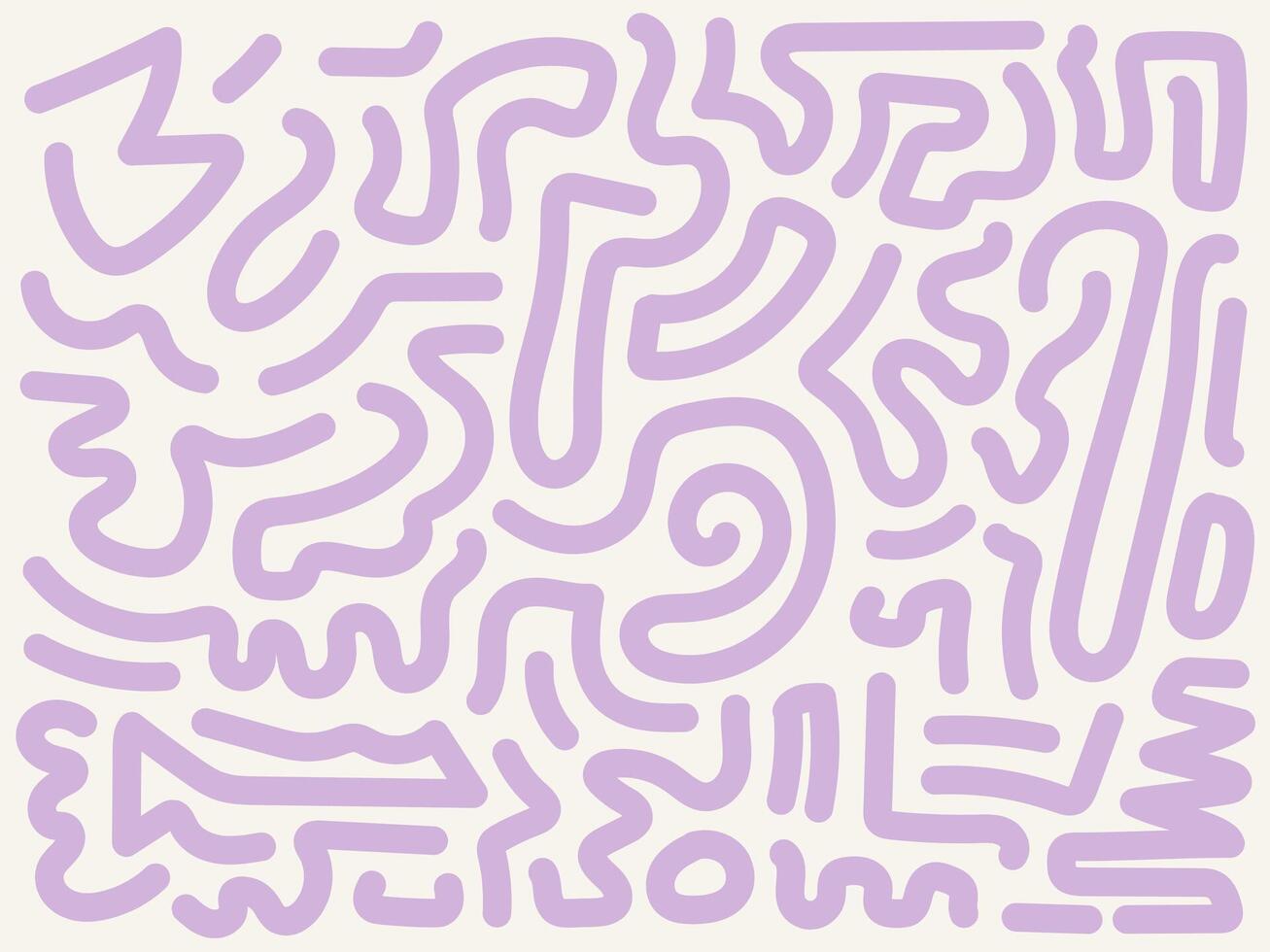 Pastel Minimalist abstract line art pattern vector