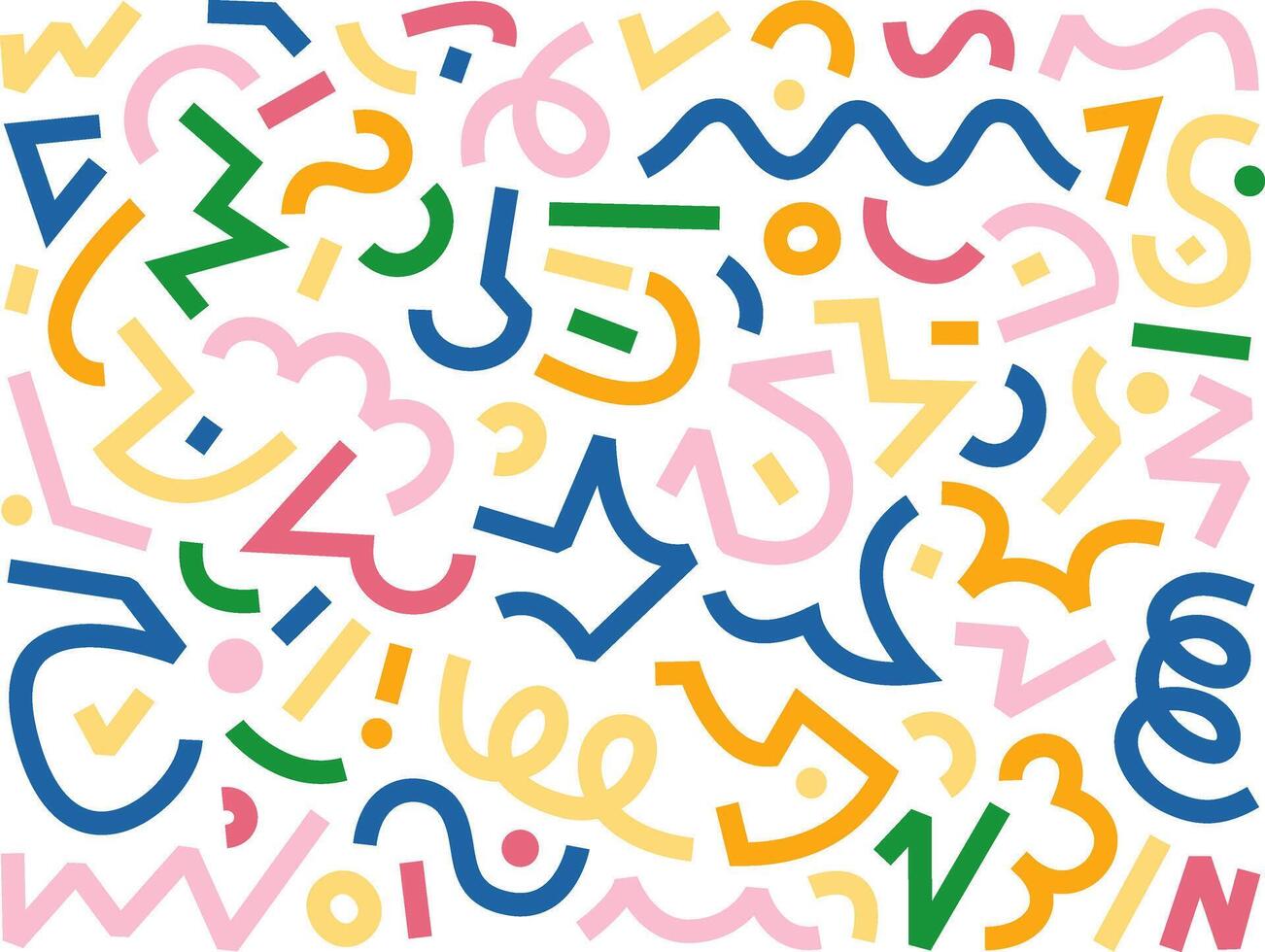Colorful abstract pattern with shapes vector