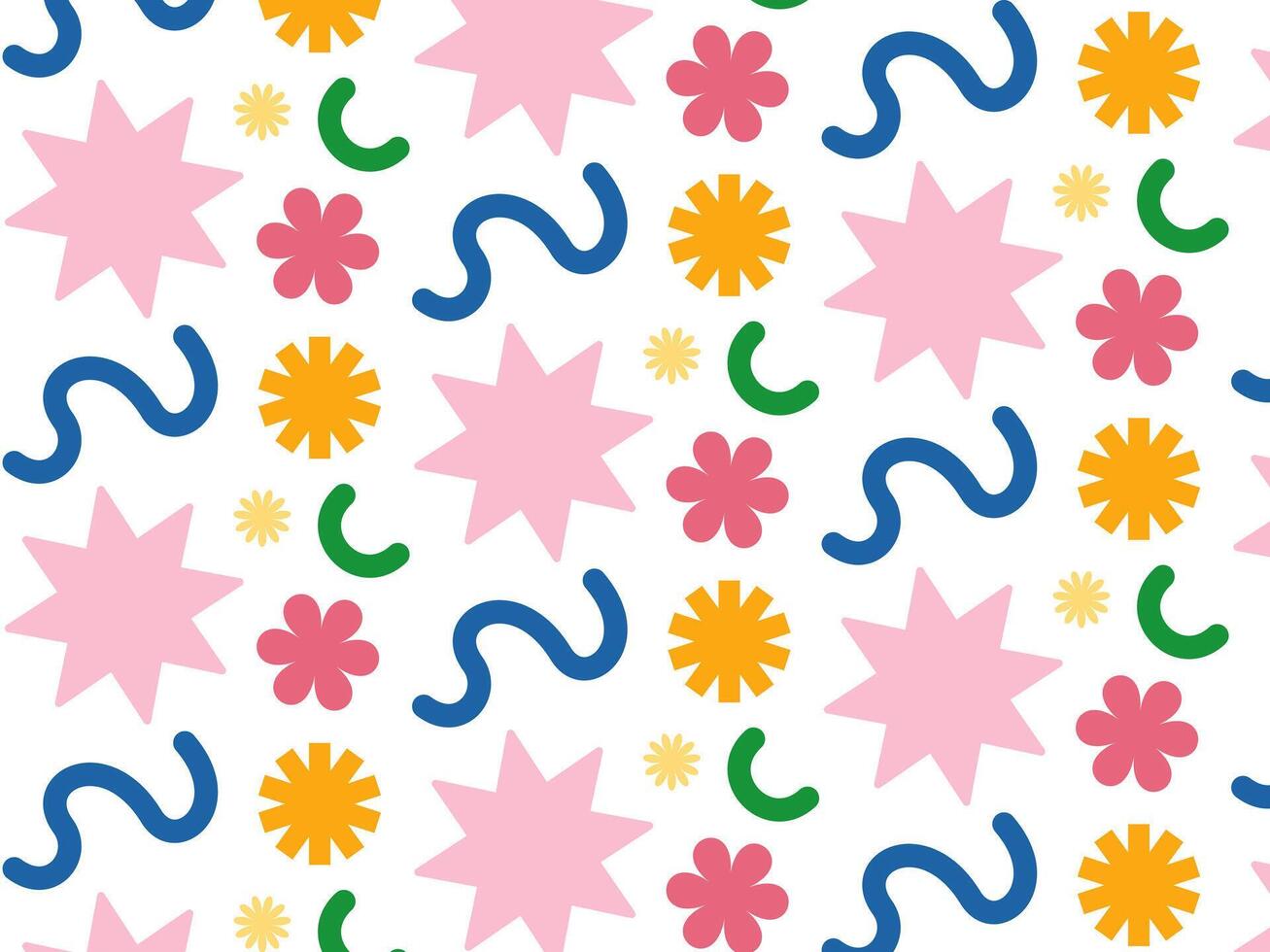 colorful abstract pattern with shapes vector