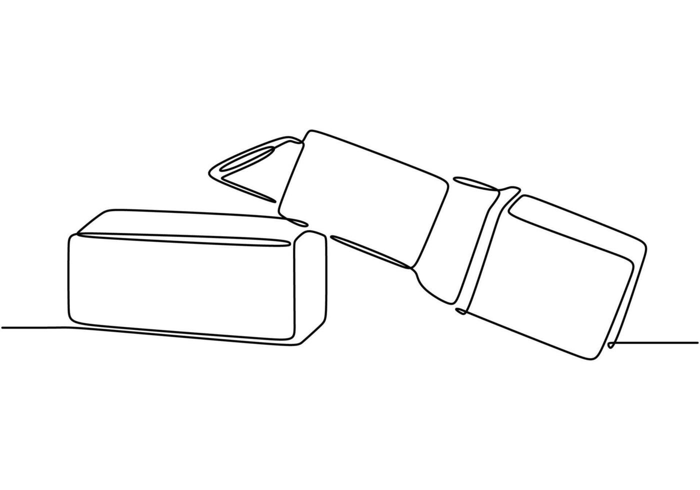 Continuous line drawing of lipstick. Illustration for beauty and fashion concepts. vector